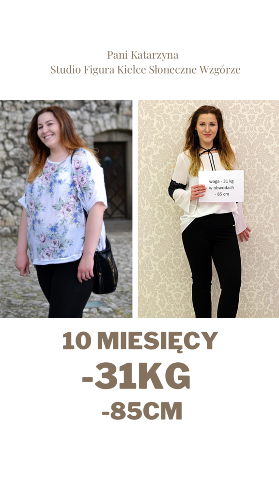 Pani Katarzyna -31kg -85cm w 10 miesięcy